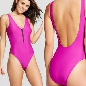 Xhilaration One Piece High Leg Swimsuit (Target)